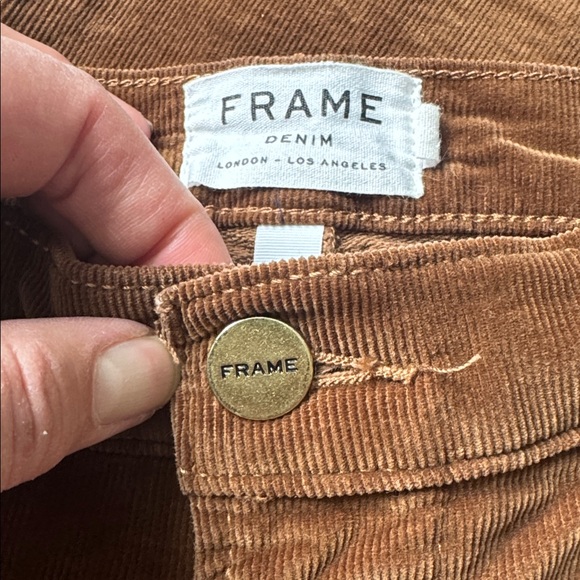Frame Denim Le High Flste Flare Corduroy Pants - Picture 14 of 14